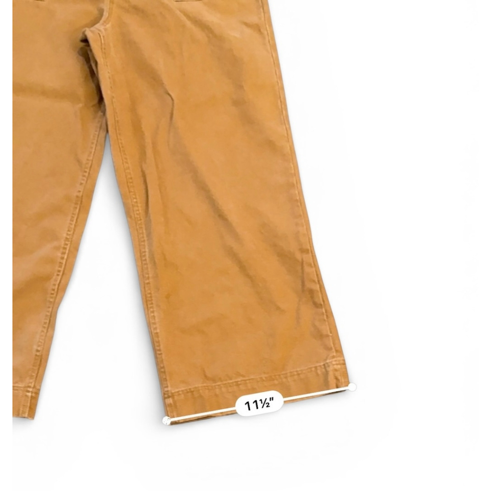 Frye Women's Nadia Trouser High-waist Wide-leg Canvas Pants Color:Nutmeg Sz 30 - Picture 7 of 10